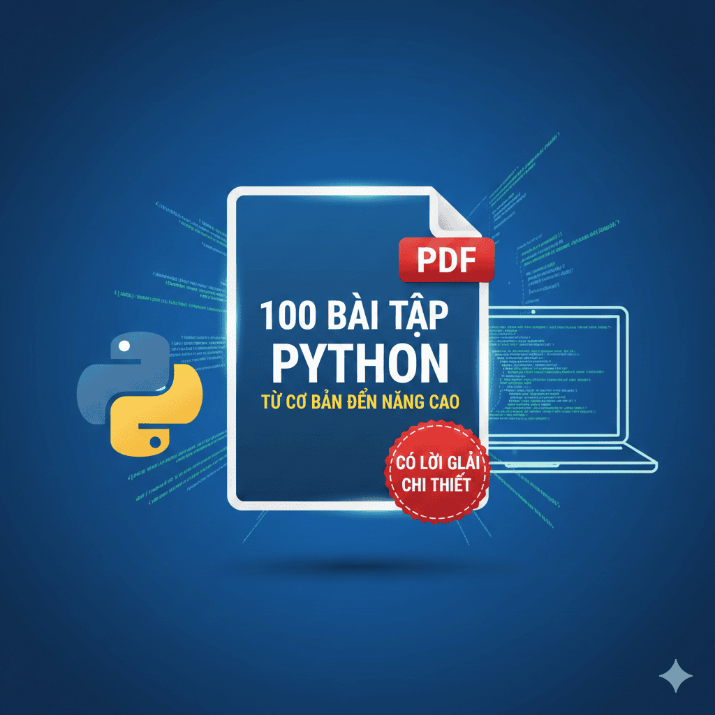 100 bài lập trình python có lời giải cơ bản đến nâng cao pdf