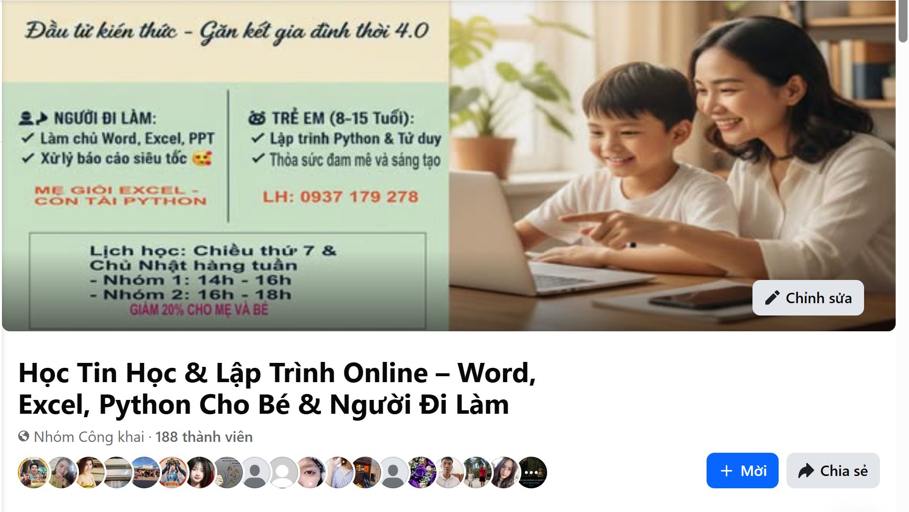 Học Tin Học & Lập Trình Online – Word, Excel, Python Cho Bé & Người Đi Làm