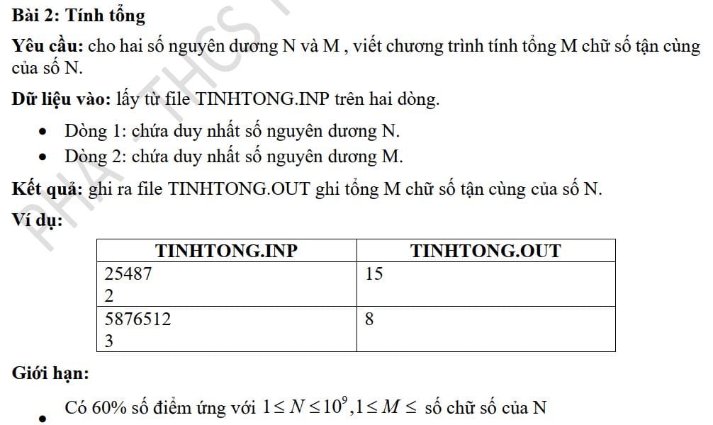 2 De thi HSG tỉnh Bình Phước