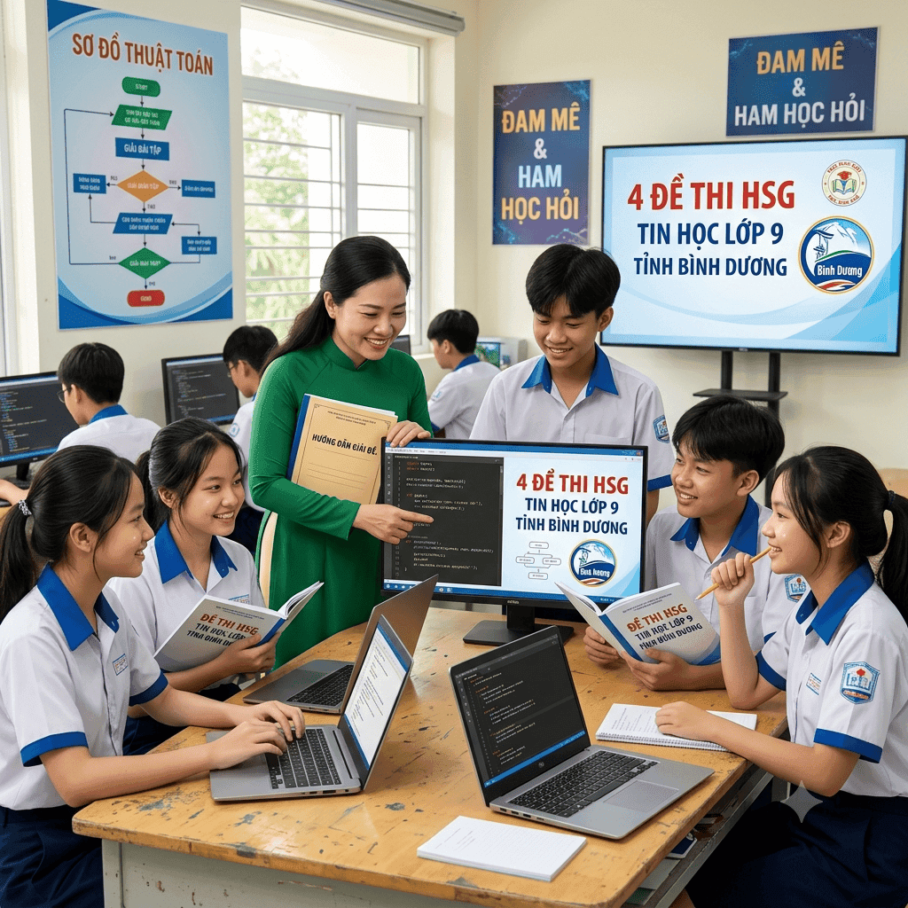 4 Đề Thi HSG Tin Học Lớp 9 Tỉnh Bình Dương