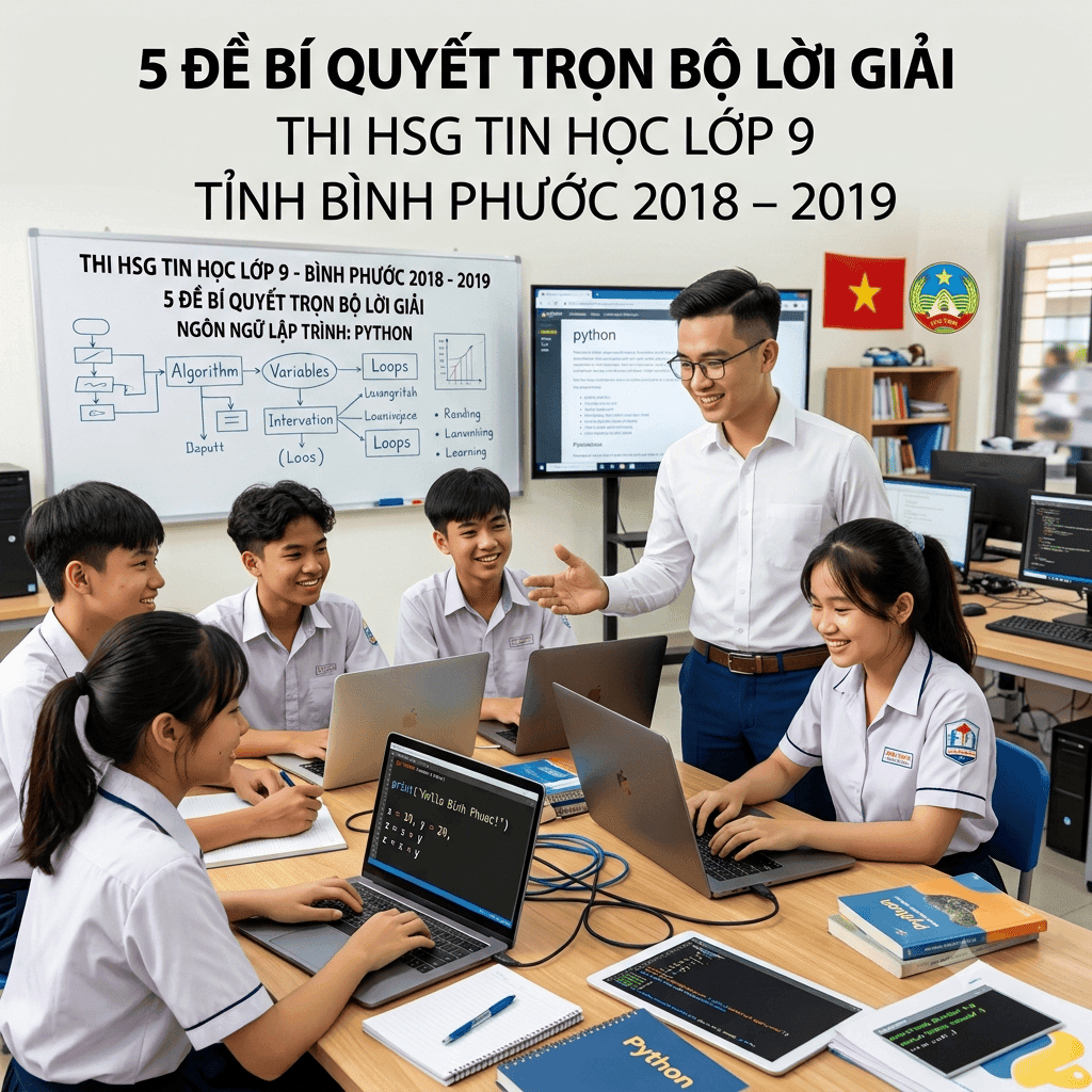 5 Đề Bí Quyết Trọn Bộ Lời Giải Thi HSG Tin Học Lớp 9 Tỉnh Bình Phước 2018 – 2019